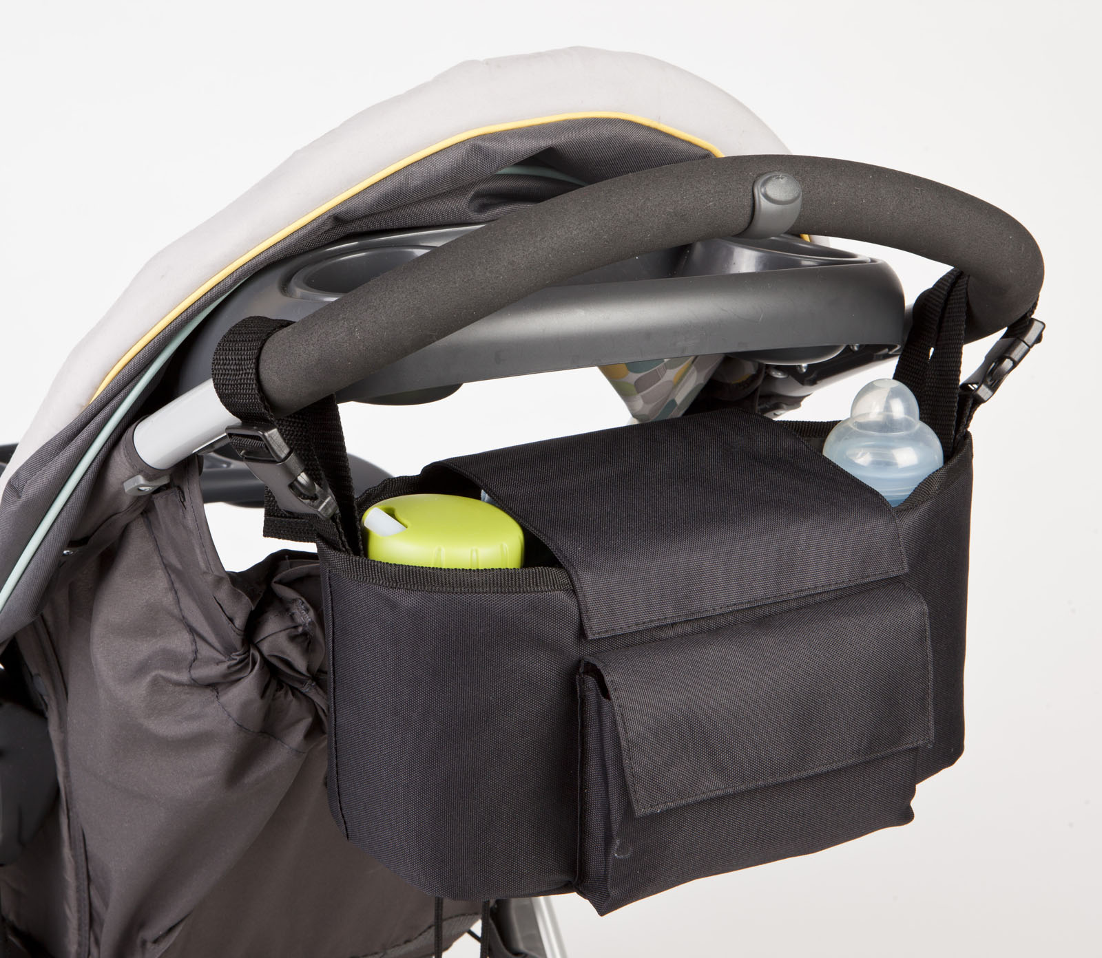 Allis 2in1 Baby Changing Bag Pram Storage Buggy Organizer Black Large