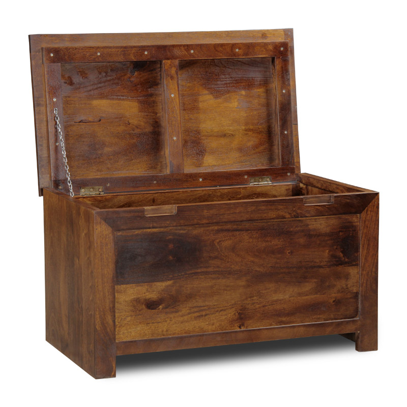 BEDROOM FURNITURE DAKOTA MANGO BLANKET BOX (14N ...