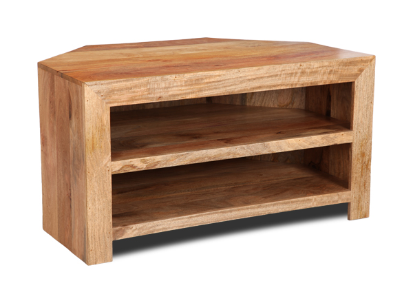 Mango Light Corner Tv Shelf Unit H57l 5060312358539 - Teak Corner Tv Stand Mango Light Corner Tv Shelf Unit H57l 5060312358539 - Teak Corner Tv Stand