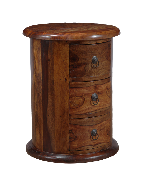 Jali Honey Sheesham Furniture 3 Drawer Drum J19 5060312350052 Ebay