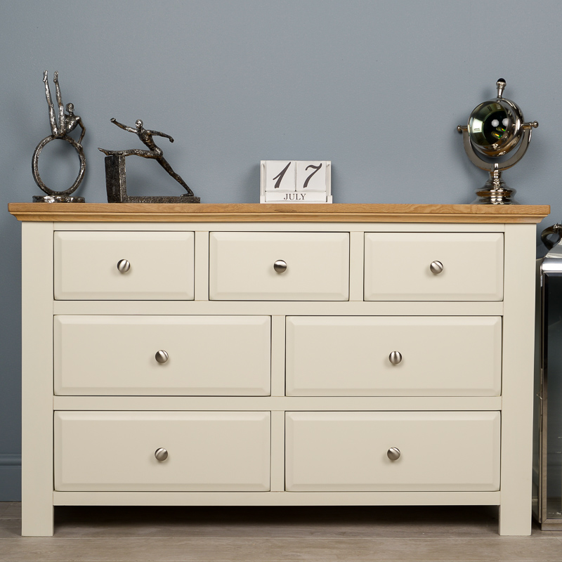 LYON PAINTED OAK WHITE LARGE CHEST OF DRAWERS (LY8) eBay