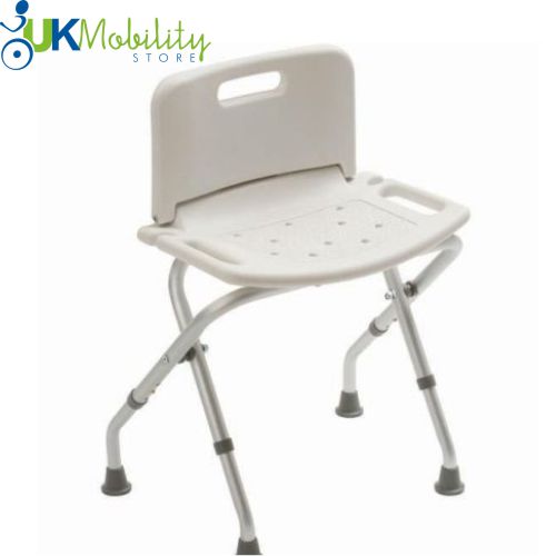 Folding Portable Shower Seat Backrest Stool Bath Chair Mobility