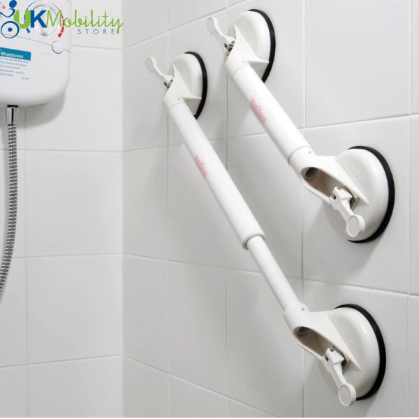 Suction Cup Grab Support Bars Fixed And Adjule Length Shower Details About Suction Cup Grab Support Bars Fixed And Adjule Length Shower Bath Safety