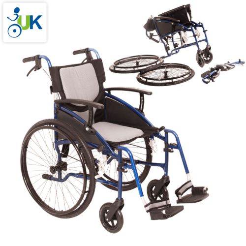 One Rehab Lightweight Sonic Self Propel Wheelchair With Handle