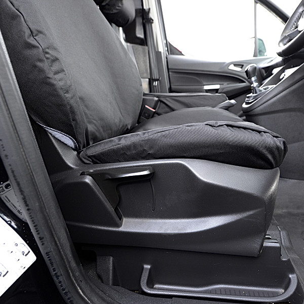 FORD TRANSIT CONNECT 2014 ON TAILORED HEAVY DUTY VAN SEAT COVERS BLACK